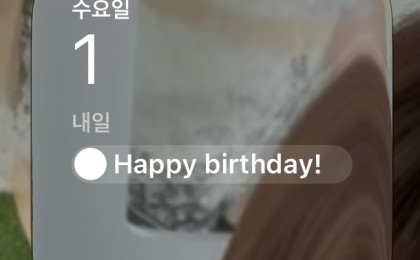 내일 제생일이래요